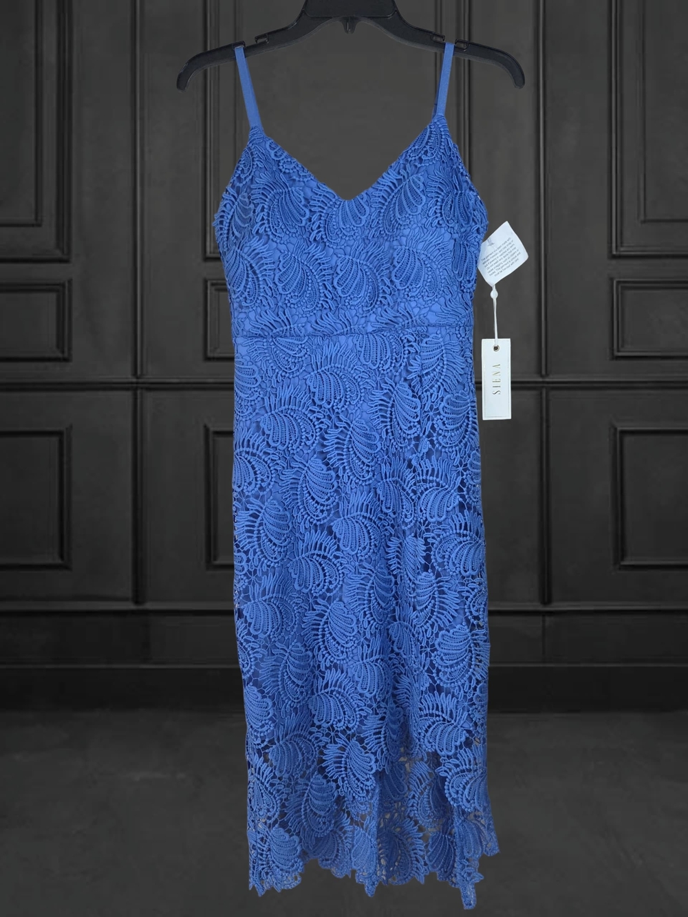 Siena Studio Royal Blue‎ Lace Midi Slip Dress